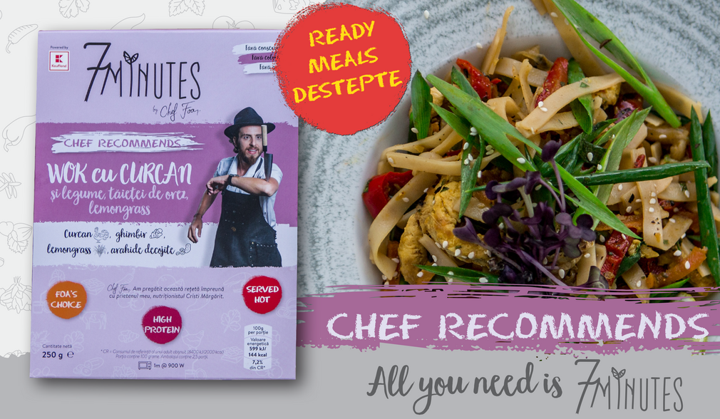 7 minutes: Wok cu curcan și legume, tăiței de orez, lemongrass 7 minutes: Wok cu curcan și legume, tăiței de orez, lemongrass