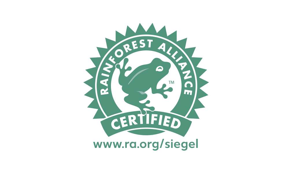 Сертификатът Rainforest удостоверява, че земеделците отглеждат своите култури по високи стандарти за устойчиво земеделие. Сертификатът Rainforest удостоверява, че земеделците отглеждат своите култури по високи стандарти за устойчиво земеделие.