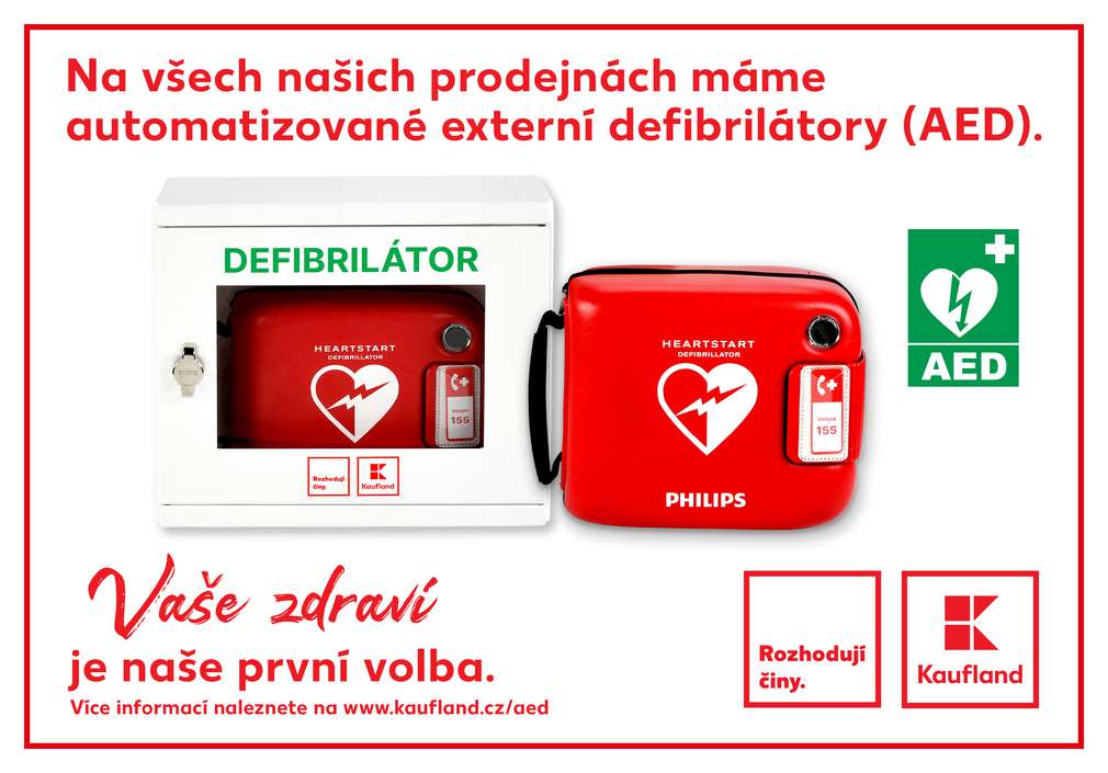 AED zachraňují životy Automatizovaný externí defibrilátor (AED)