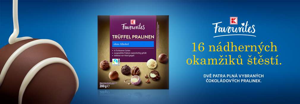 K-Favourites Lanýžové pralinky bez alkoholu