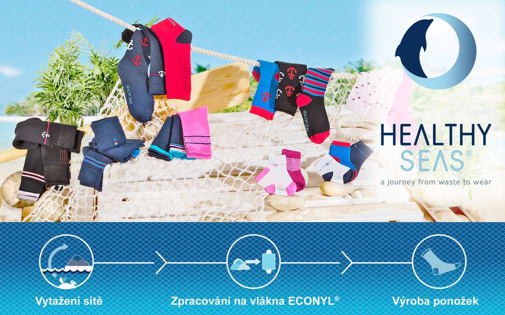 Kvalitní ponožky se vyrábí z vlákna ECONYL z vytažených rybářských sítí Kvalitní ponožky se vyrábí z vlákna ECONYL z vytažených rybářských sítí