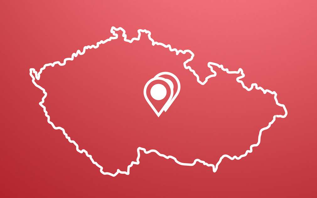 Mrkněte na mapu, kde najdete lomy Lipnice. Mapa České republiky s vyznačením lomů Lipnice