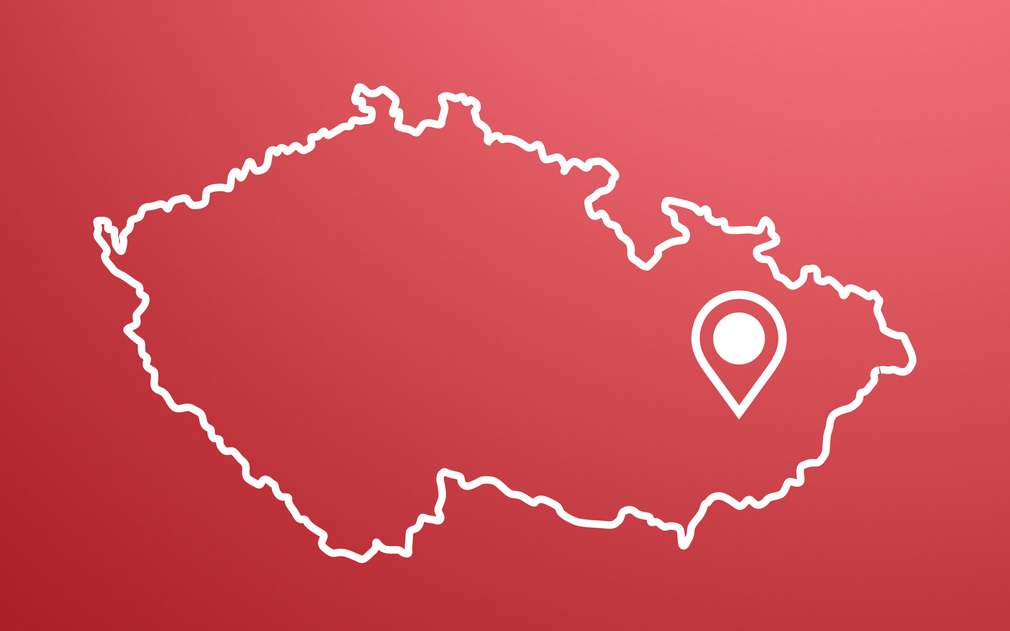 Mrkněte na mapu, kde najdete Podzámeckou zahradu. Mapa České republiky s vyznačením Podzámecké zahrady