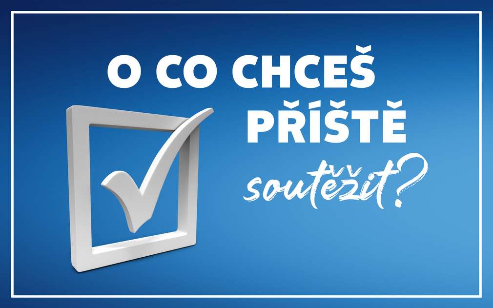 O co chceš příště soutěžit? symbol zaškrtnutého dotazníku