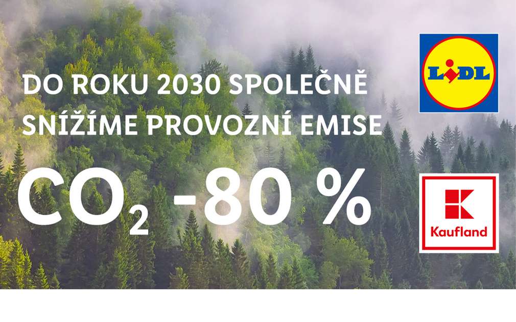 Do roku 2030 snížíme provozní emise. loga společností Kaufland a Lidl