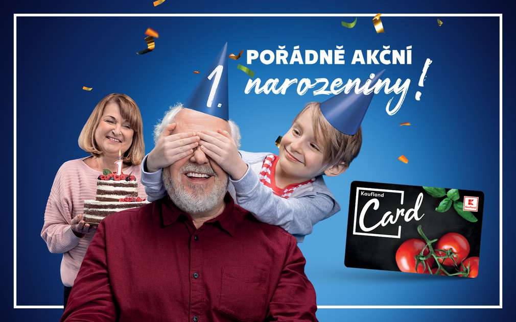 Oslava 1. narozenin Kaufland Card Oslava 1. narozenin Kaufland Card