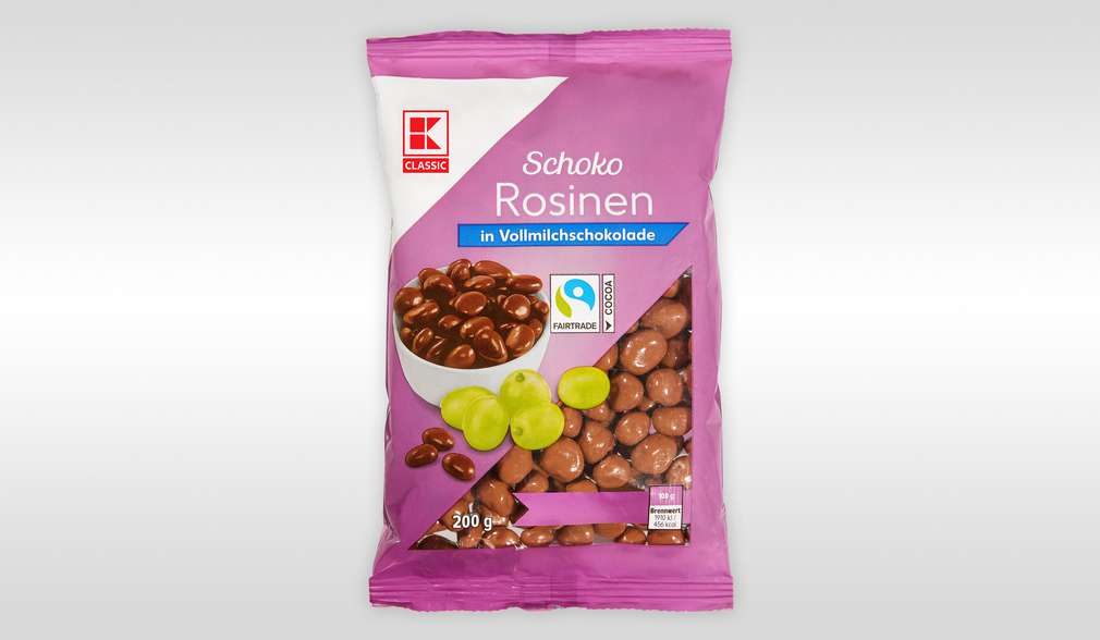 K-Classic Rosinen in Vollmilchschokolade 200g K-Classic Rosinen in Vollmilchschokolade 200g