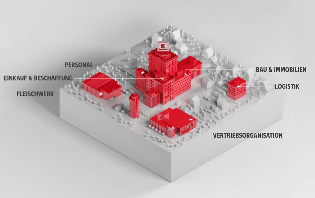 Karten-Abbildung von Gebäuden und Hervorhebung von einzelnen Fachbereichen Karten-Abbildung von Gebäuden und Hervorhebung von einzelnen Fachbereichen