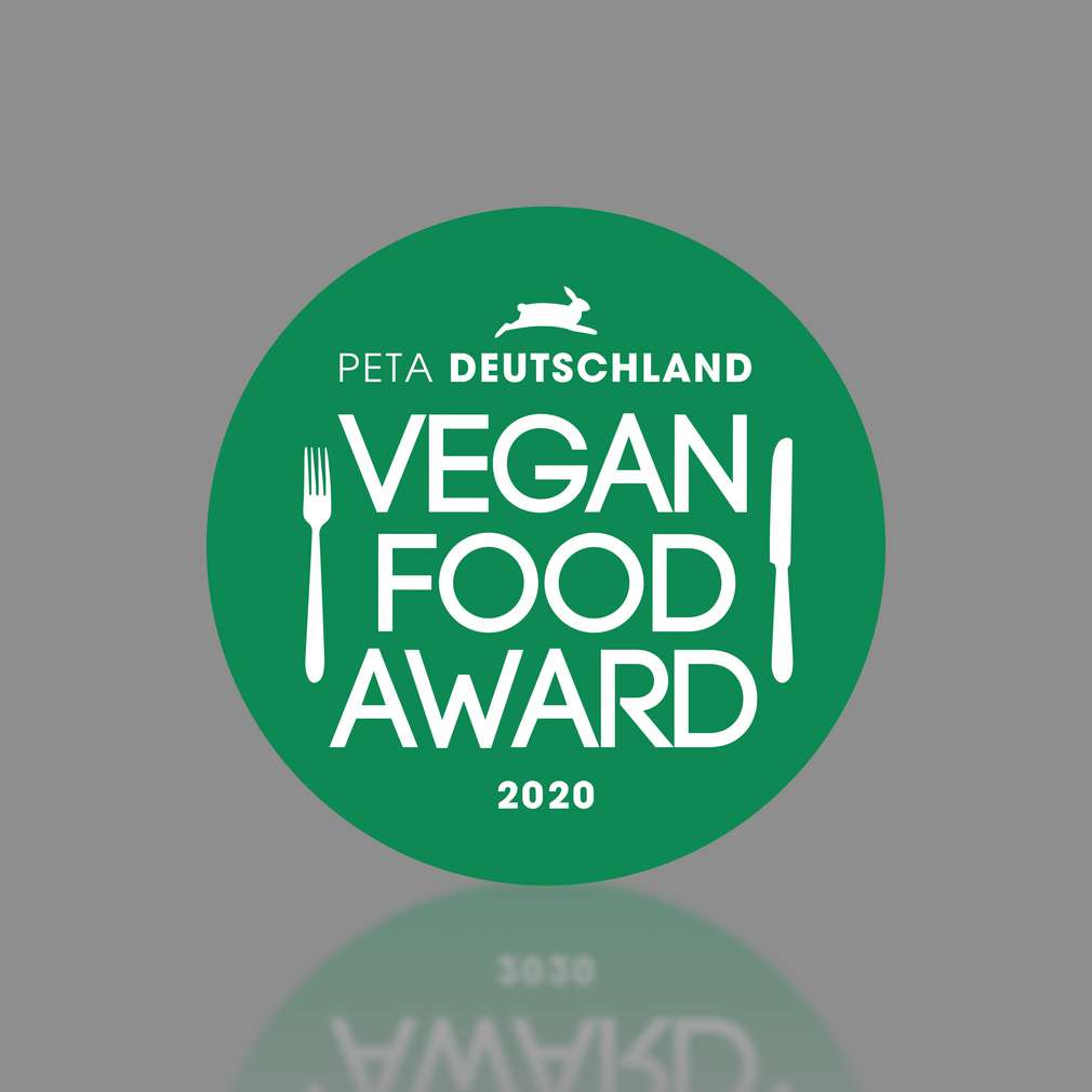 Abbildung Logo PETA Deutschland Vegan Food Award 2020 Abbildung Logo PETA Deutschland Vegan Food Award 2020