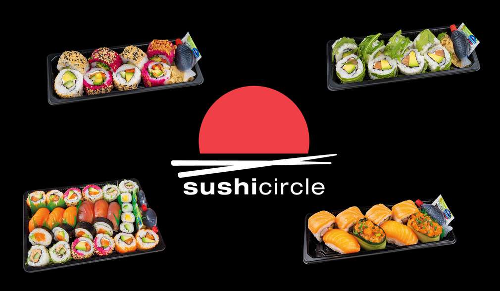 Abbildung versch. Sushis; Sushi Circle Abbildung versch. Sushis; Sushi Circle