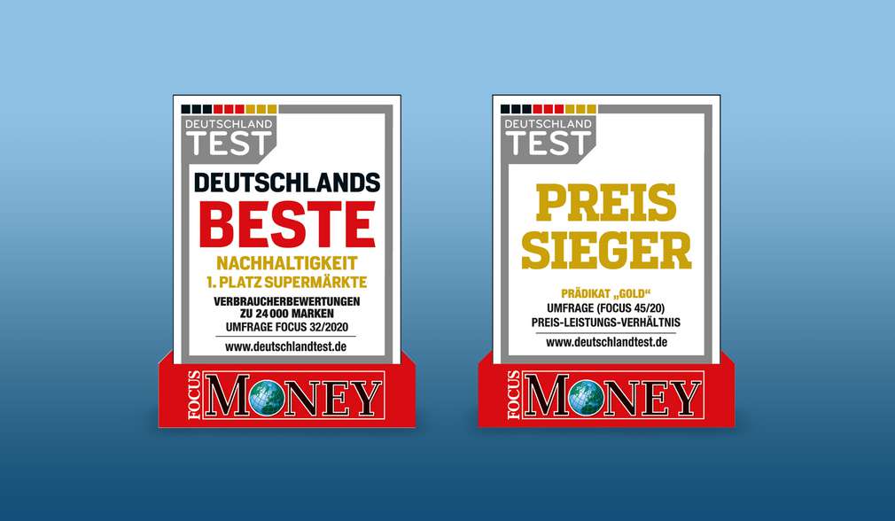 Logoabbildung: Preis-Sieger und beste Nachhaltigkeit 2020 von Focus Money und Deutschland Test Logoabbildung: Preis-Sieger und beste Nachhaltigkeit 2020 von Focus Money und Deutschland Test