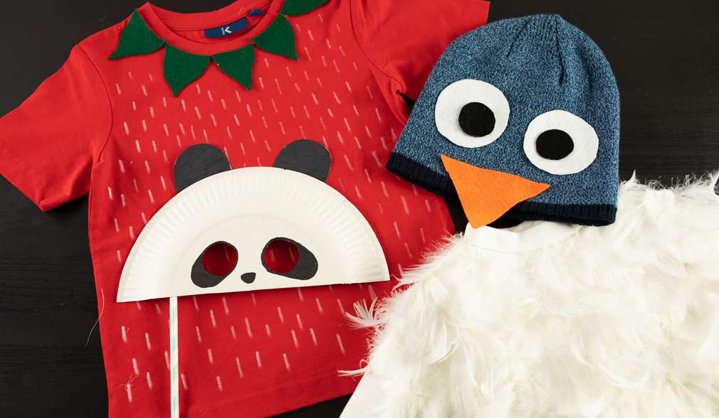 DIY-Kinderkostüme zum Fasching Erdbeere und Küken DIY-Kinderkostüme zum Fasching Erdbeere und Küken