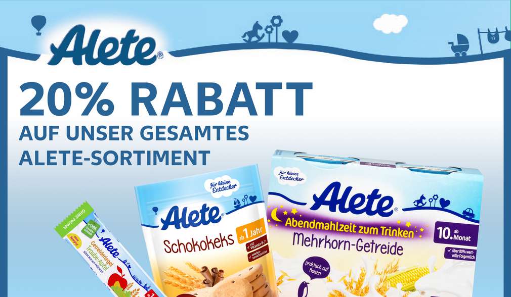 Rabattaktion: Alete Rabattaktion: Alete