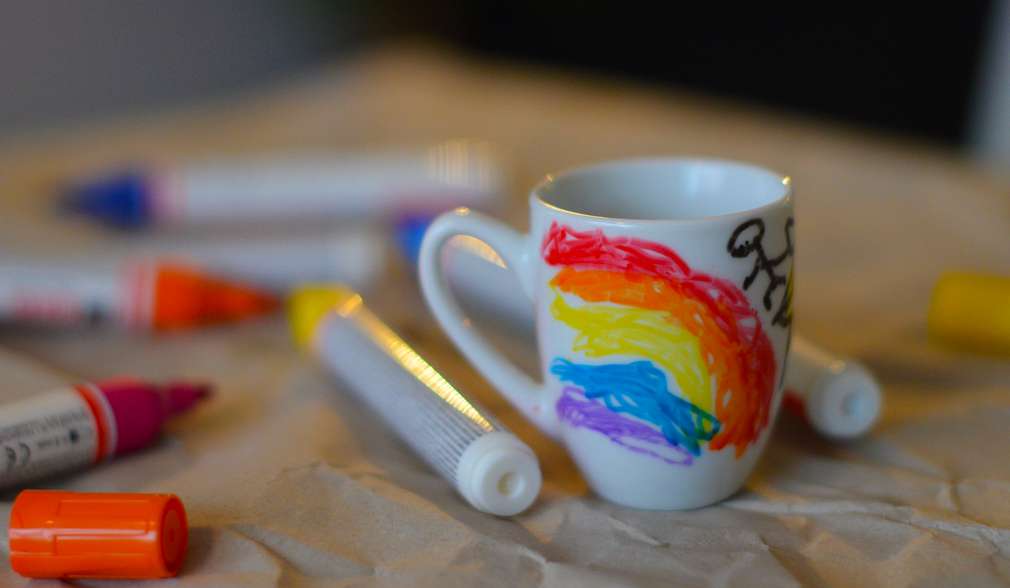 bemalte Tasse bemalte Tasse