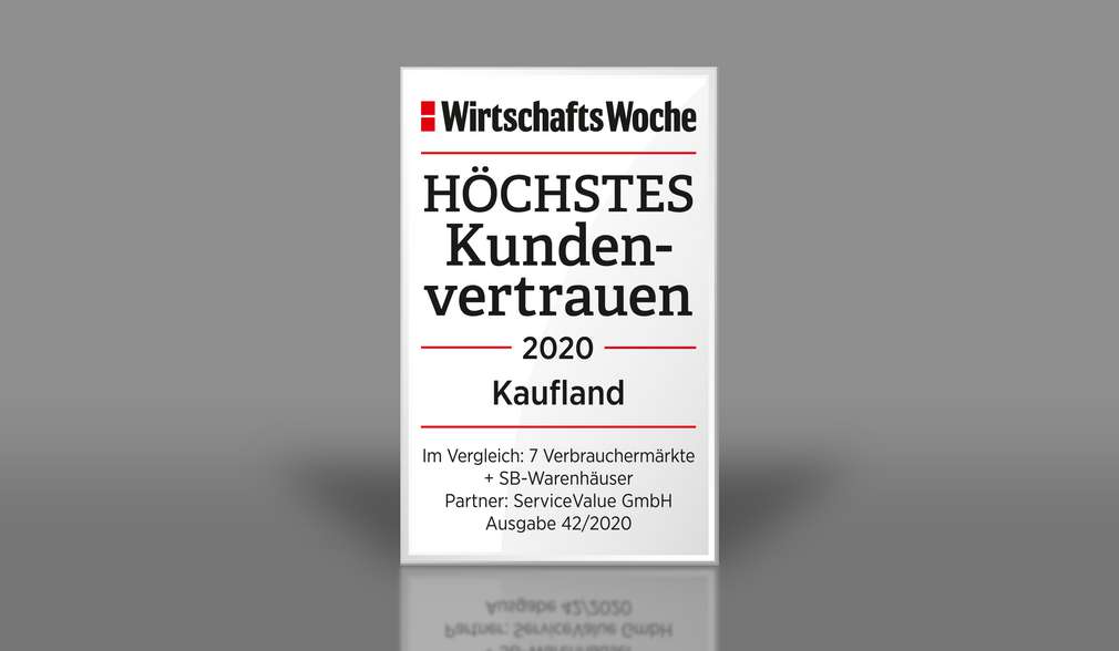 WirtschaftsWoche Award "Höchstes Kundenvertrauen 2020" WirtschaftsWoche Award "Höchstes Kundenvertrauen 2020"