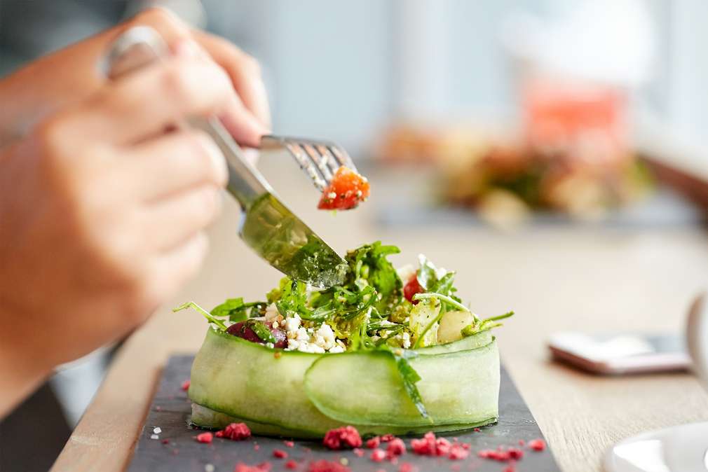 Roher Veganer vor und nach dem Abnehmen