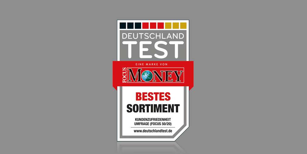 Logo-Abbildung Focus Money Test „Bestes Sortiment" Logo-Abbildung Focus Money Test „Bestes Sortiment"