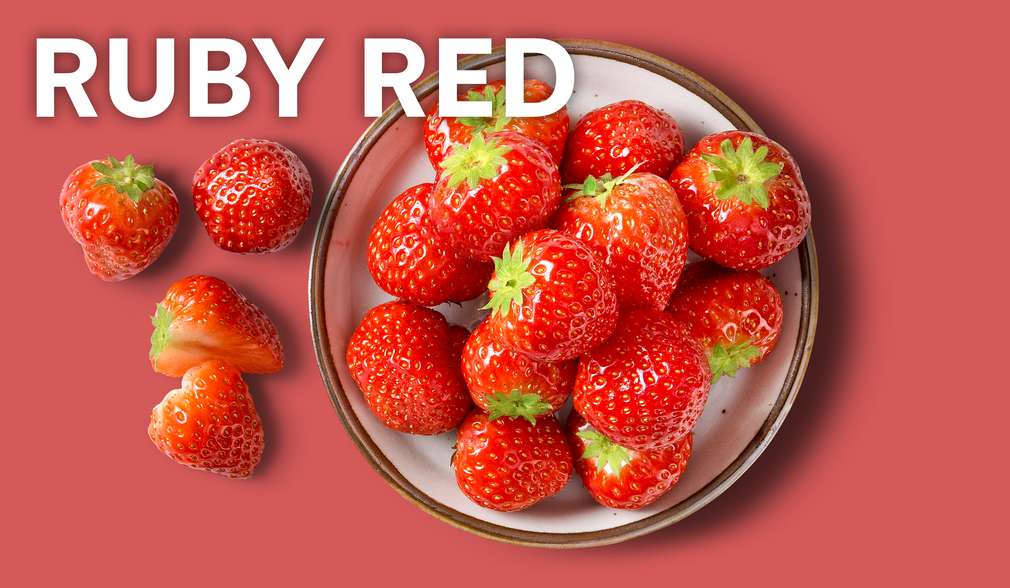 Ruby Red als „Die Erdbeere” Ruby Red als „Die Erdbeere”