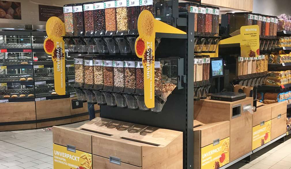 Unverpackt-Station bei Kaufland Unverpackt-Station bei Kaufland