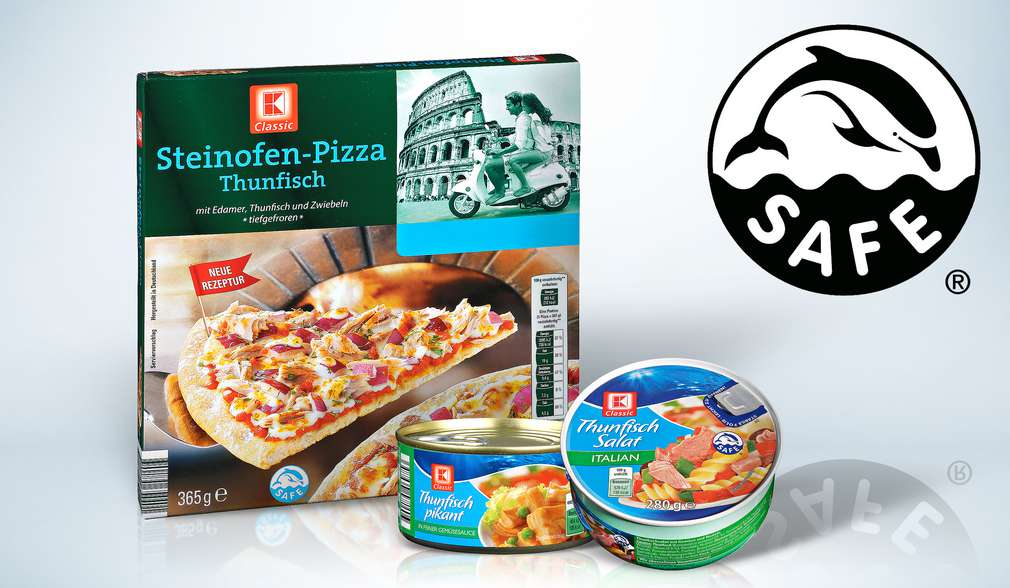 Produkte, die Thunfisch enthalten und mit dem SAFE-Logo gekennzeichnet sind Produkte, die Thunfisch enthalten und mit dem SAFE-Logo gekennzeichnet sind