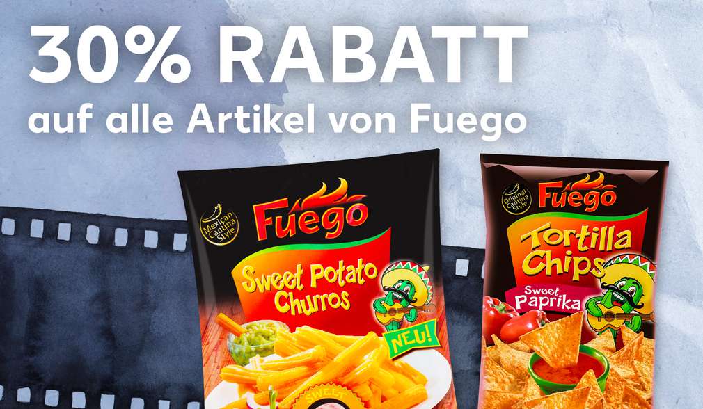 30 Prozent Rabatt auf alle Artikel von Fuego 30 Prozent Rabatt auf alle Artikel von Fuego
