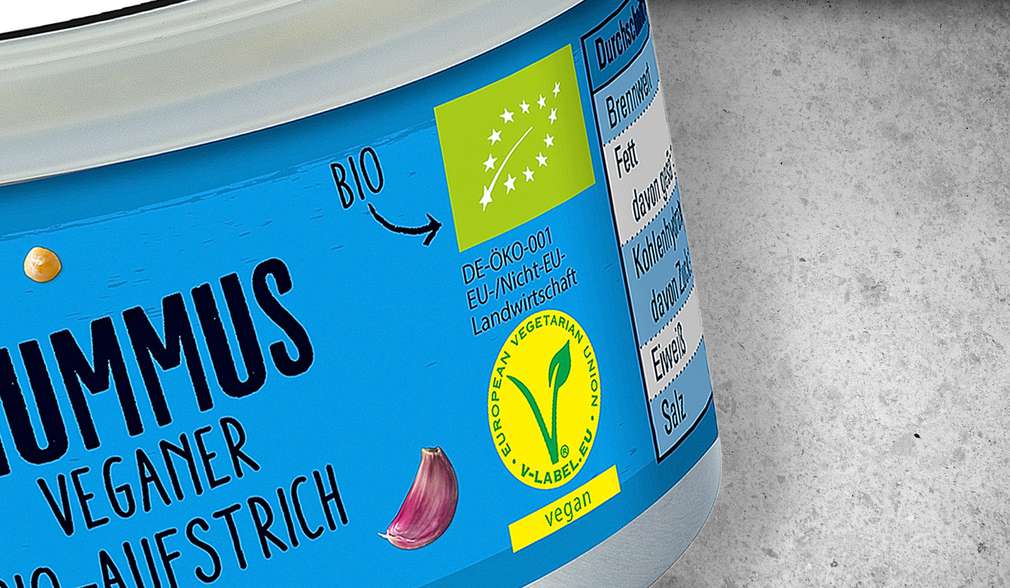 So erkennen Sie unsere vegetarischen und veganen Produkte K-take it veggie V-Label