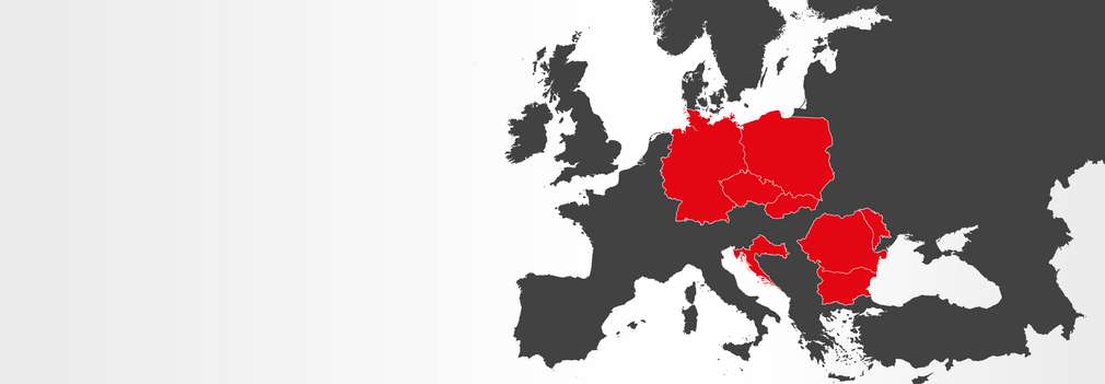 karta Europe sa zemljama u kojima se nalaze poslovnice Kauflanda