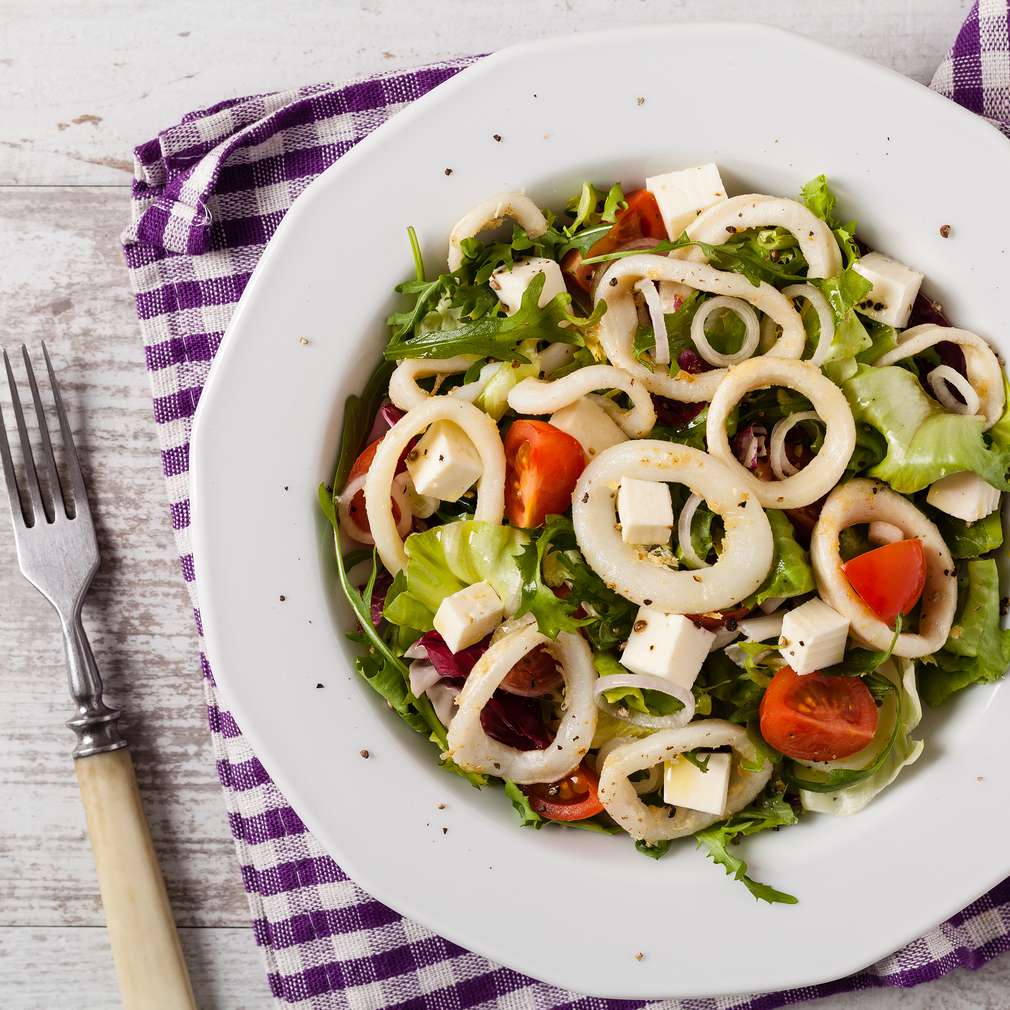 Fotografija recepta Salata s lignjama Fotografija recepta Salata s lignjama