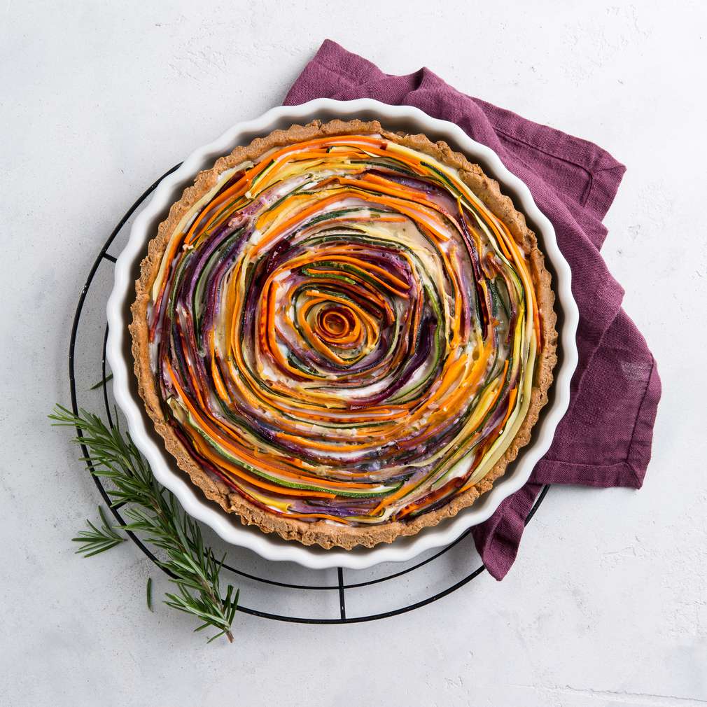 Zdjęcie przepisu Kosmiczny quiche z marchewkami Zdjęcie przepisu Kosmiczny quiche z marchewkami