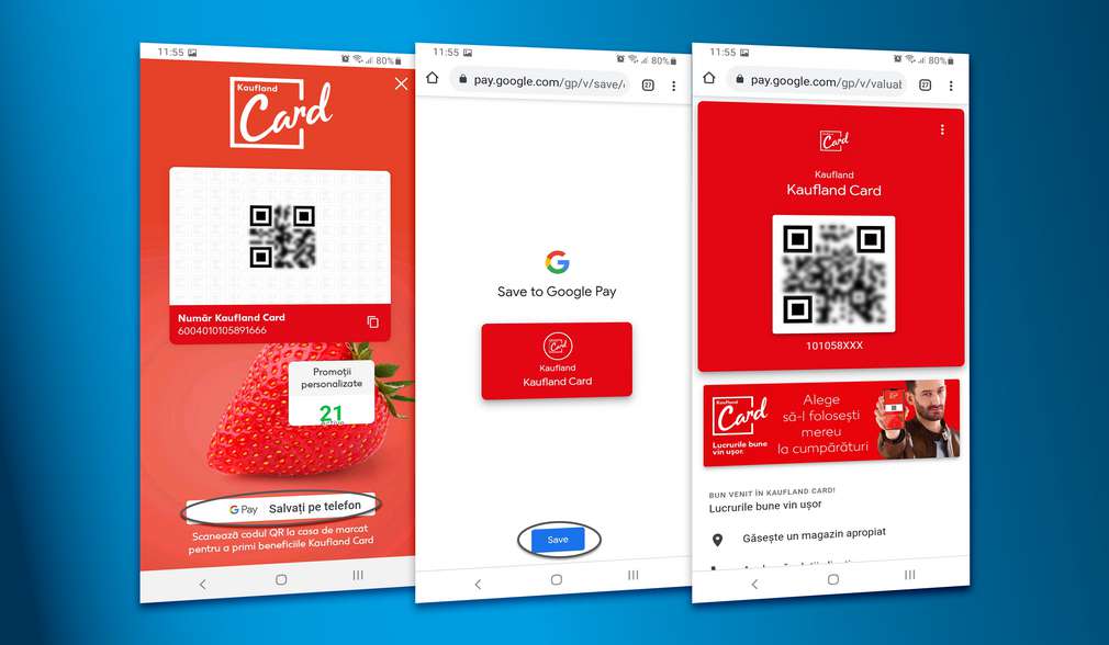 Kaufland Card digital in Google Pay Kaufland Card digital in Google Pay