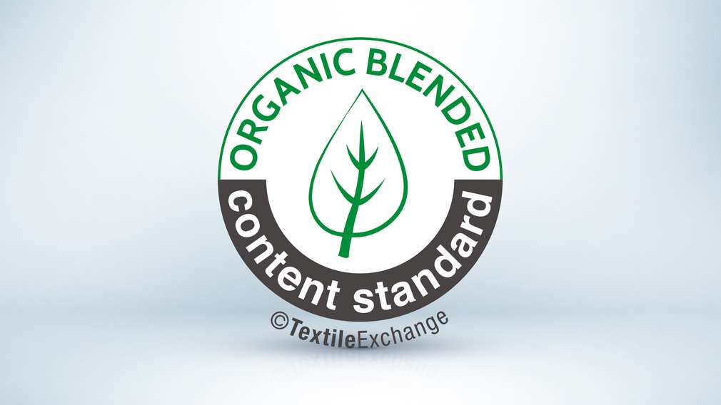 Siglă pentru produse alcătuite în proporție de 5- 95 % din material ecologic Sigla OCS blended
