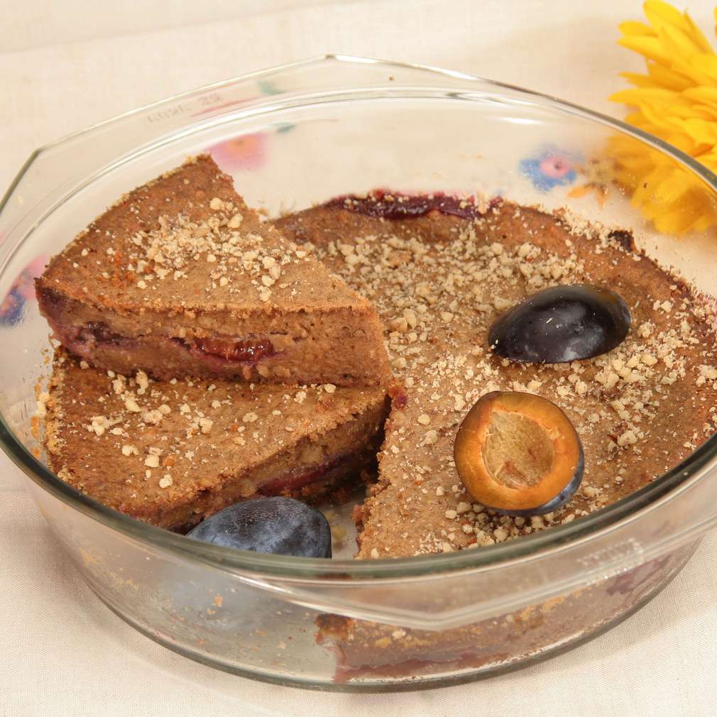 Prăjitură de prune cu biscuiți Prăjitură de prune cu biscuiți