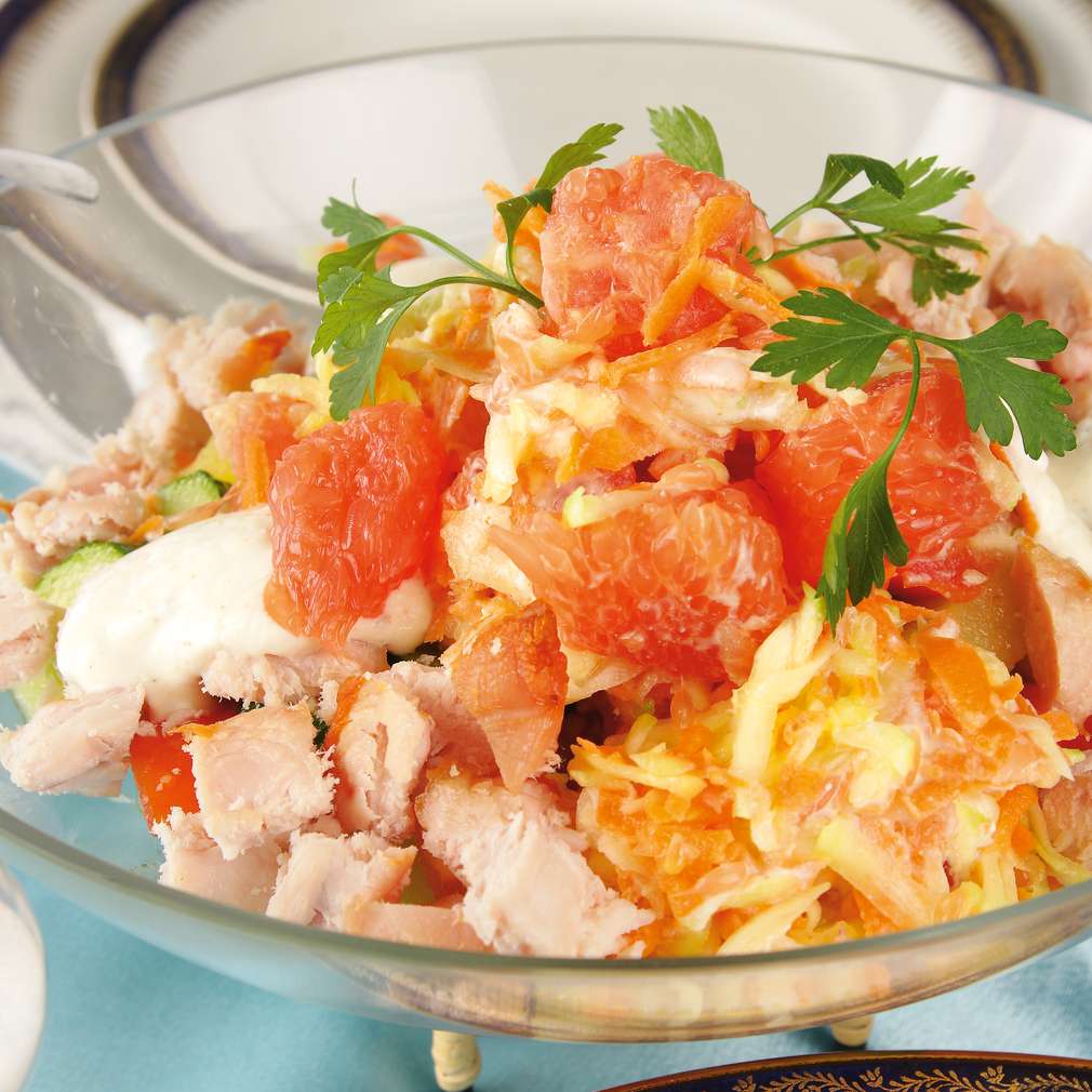 Salată de pui cu grepfrut Salată de pui cu grepfrut
