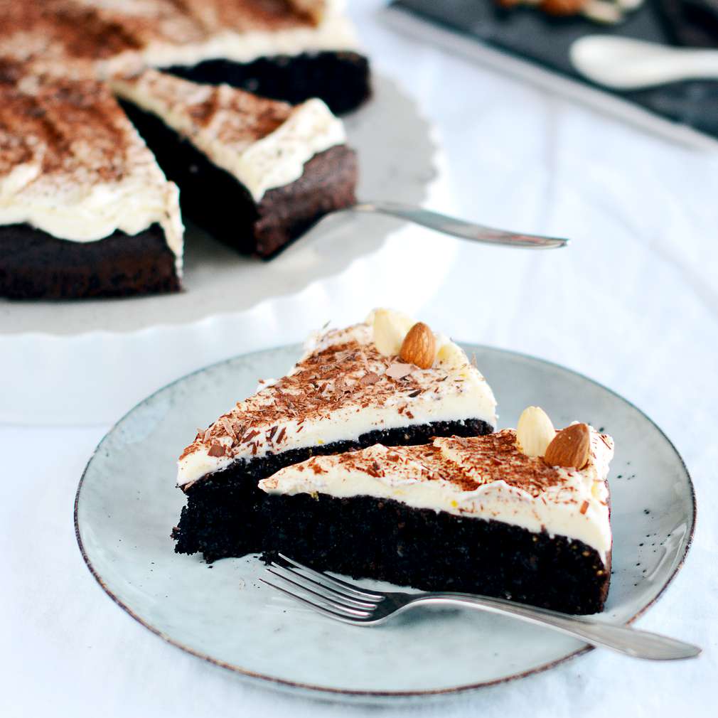 Zobrazenie receptu Bezlepkový čokoládový koláč s mascarpone krémom