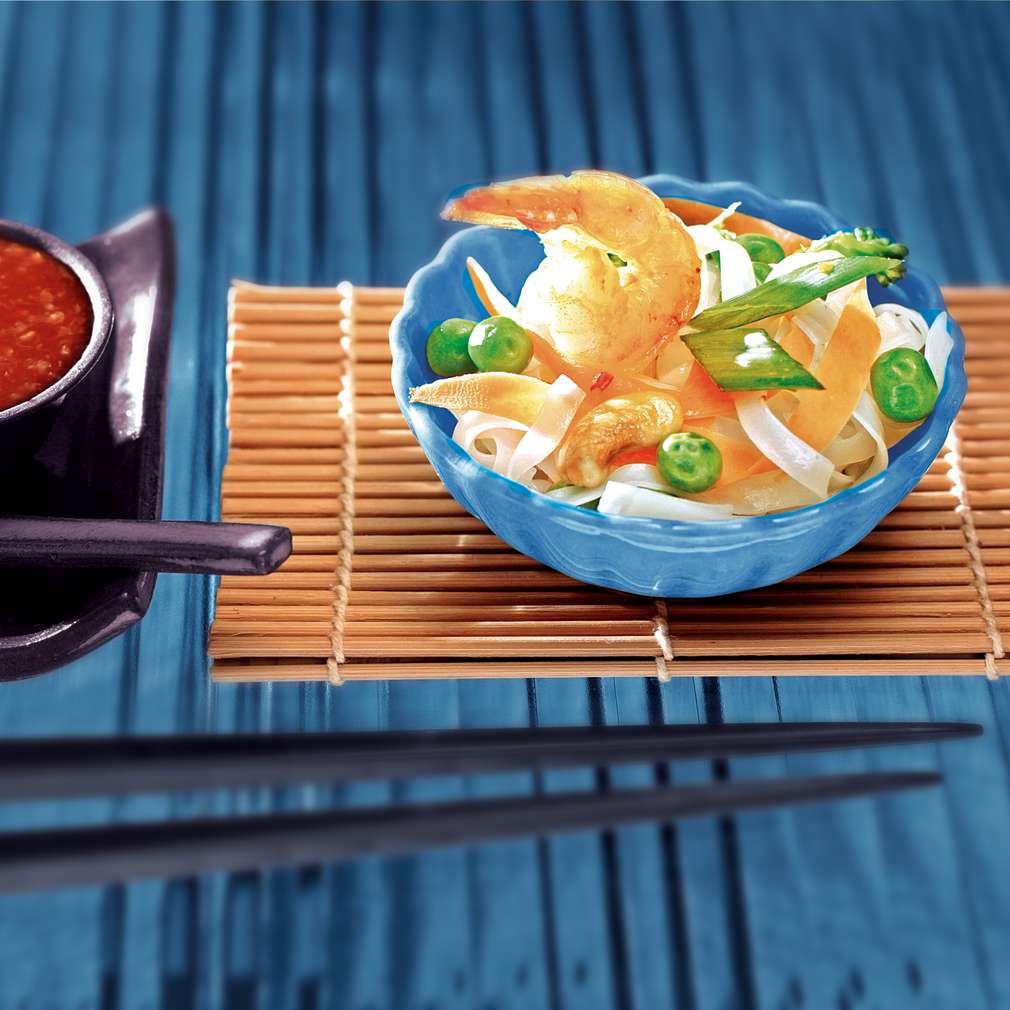 Изобразяване на рецептата Оризови талиатели със зеленчуци