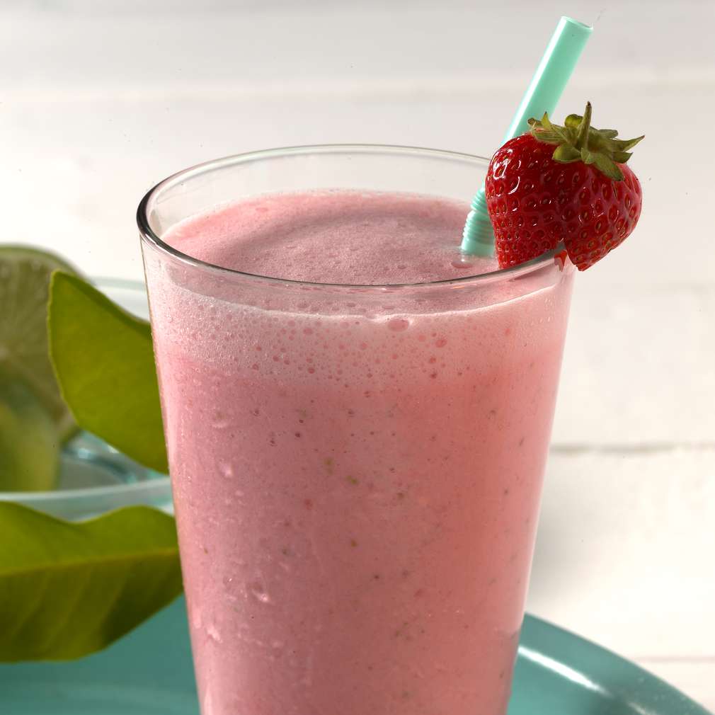 Abbildung des Rezepts Erdbeer-Limetten-Shake