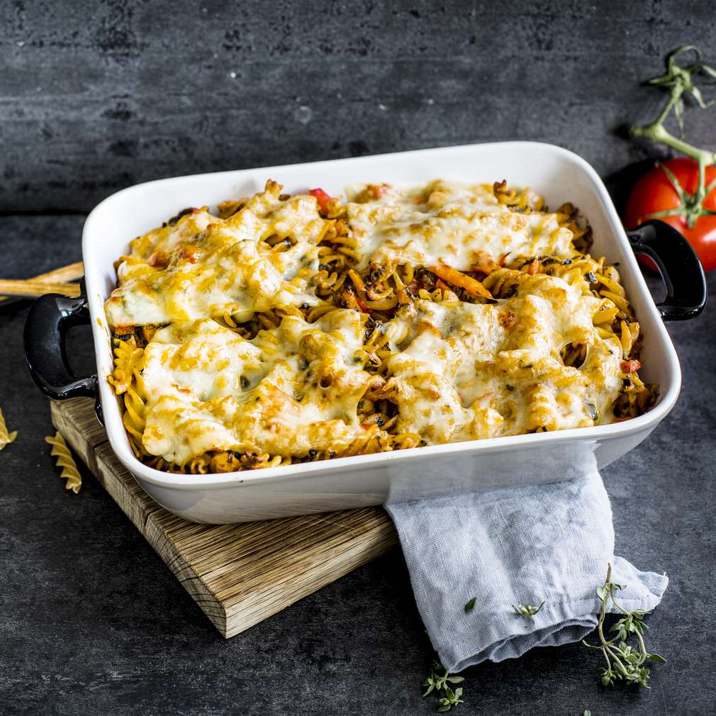 Paste cu legume și Emmentaler Paste cu legume și Emmentaler