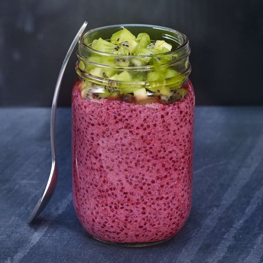 Abbildung des Rezepts Chia-Pudding mit Kiwi-Topping Abbildung des Rezepts Chia-Pudding mit Kiwi-Topping