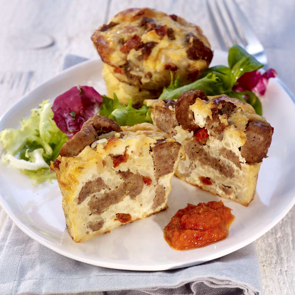 Abbildung des Rezepts Cevapcici-Reis-Muffins Abbildung des Rezepts Cevapcici-Reis-Muffins