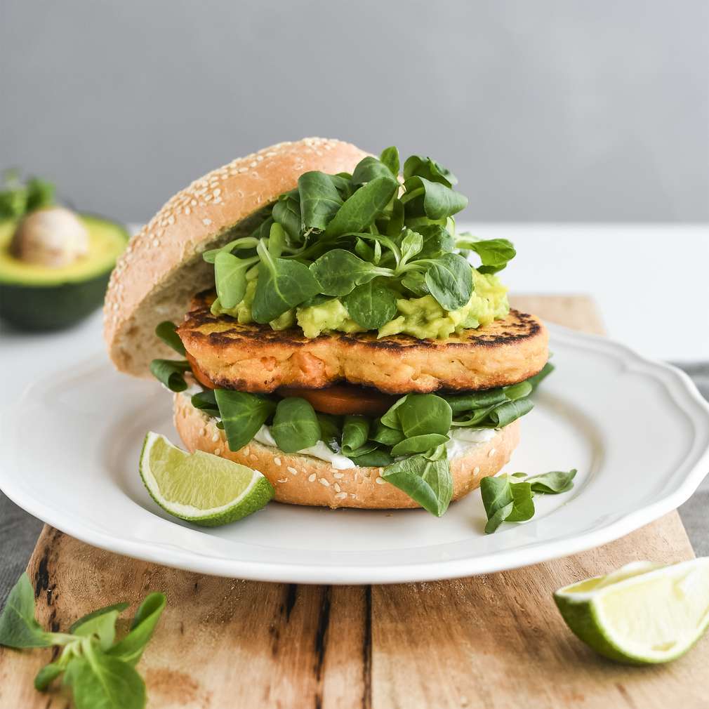 Zobrazenie receptu Vegetariánsky burger Zobrazenie receptu Vegetariánsky burger