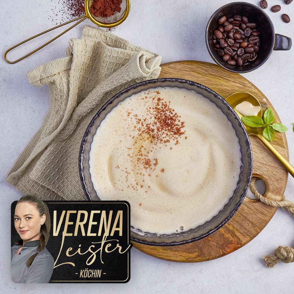 Abbildung des Rezepts Selleriecappuccino mit Kaffeeschaum Abbildung des Rezepts Selleriecappuccino mit Kaffeeschaum