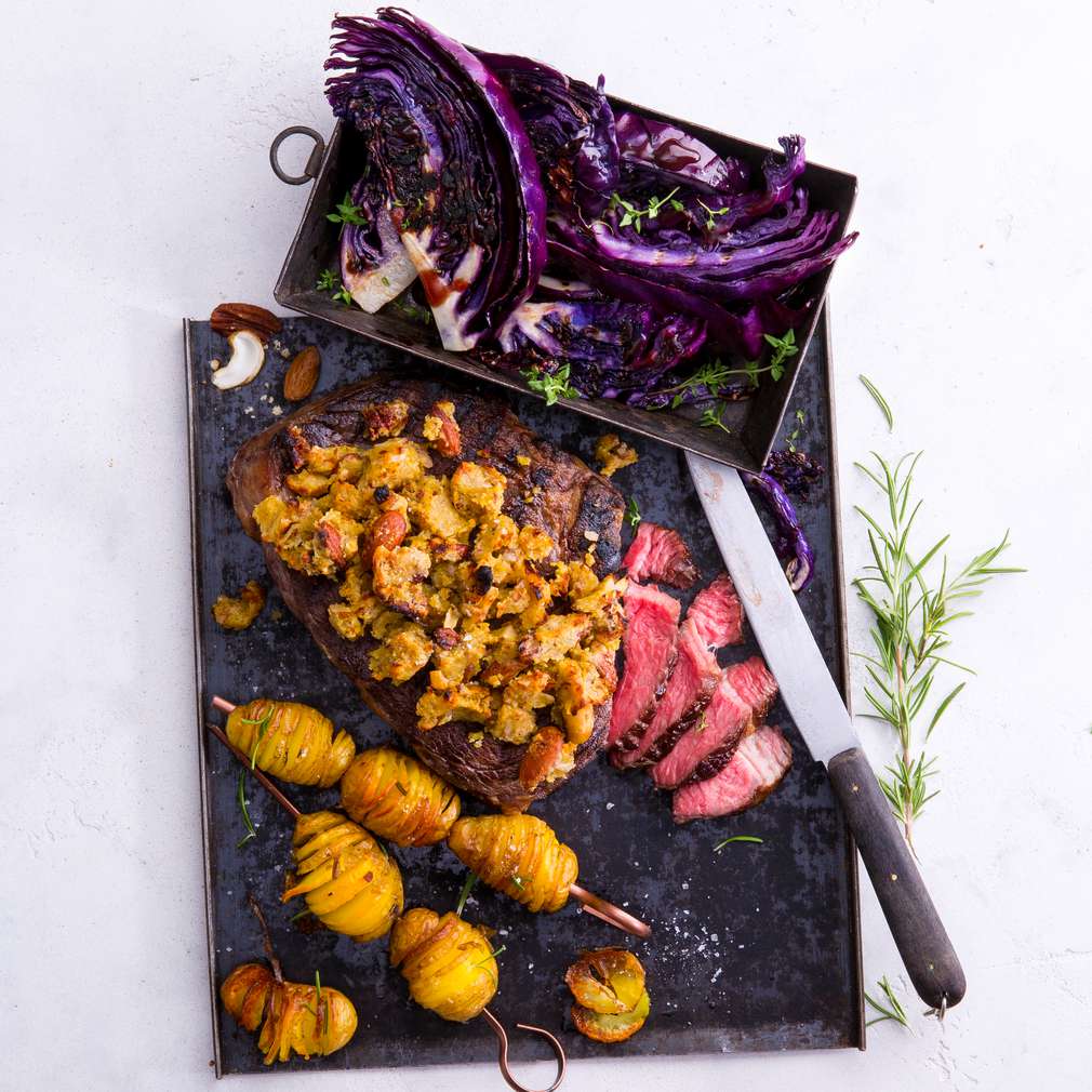 Abbildung des Rezepts Entrecôte mit Nusshaube Abbildung des Rezepts Entrecôte mit Nusshaube