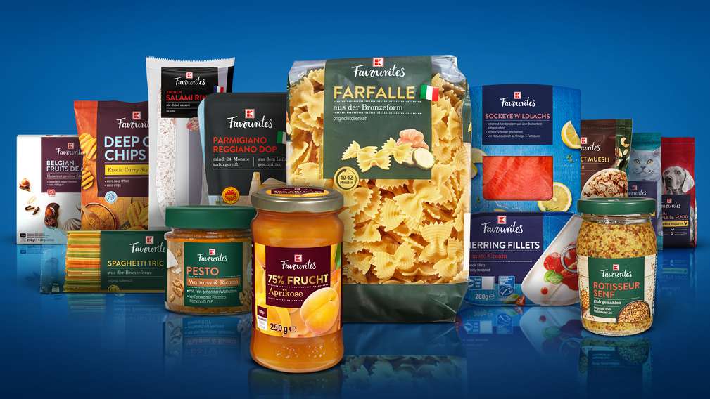 Objevte rozmanitou nabídku K-Favourites. Různé produkty značky K-Favourites