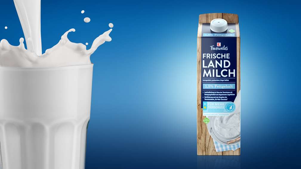 Entdecken Sie die qualitativen Mehrwerte von K-Favourites. K-Favourites frische Landmilch
