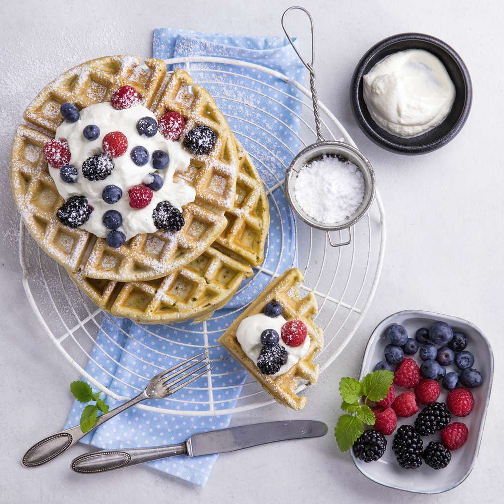 Abbildung des Rezepts Chia-Mandeldrink-Waffeln Abbildung des Rezepts Chia-Mandeldrink-Waffeln
