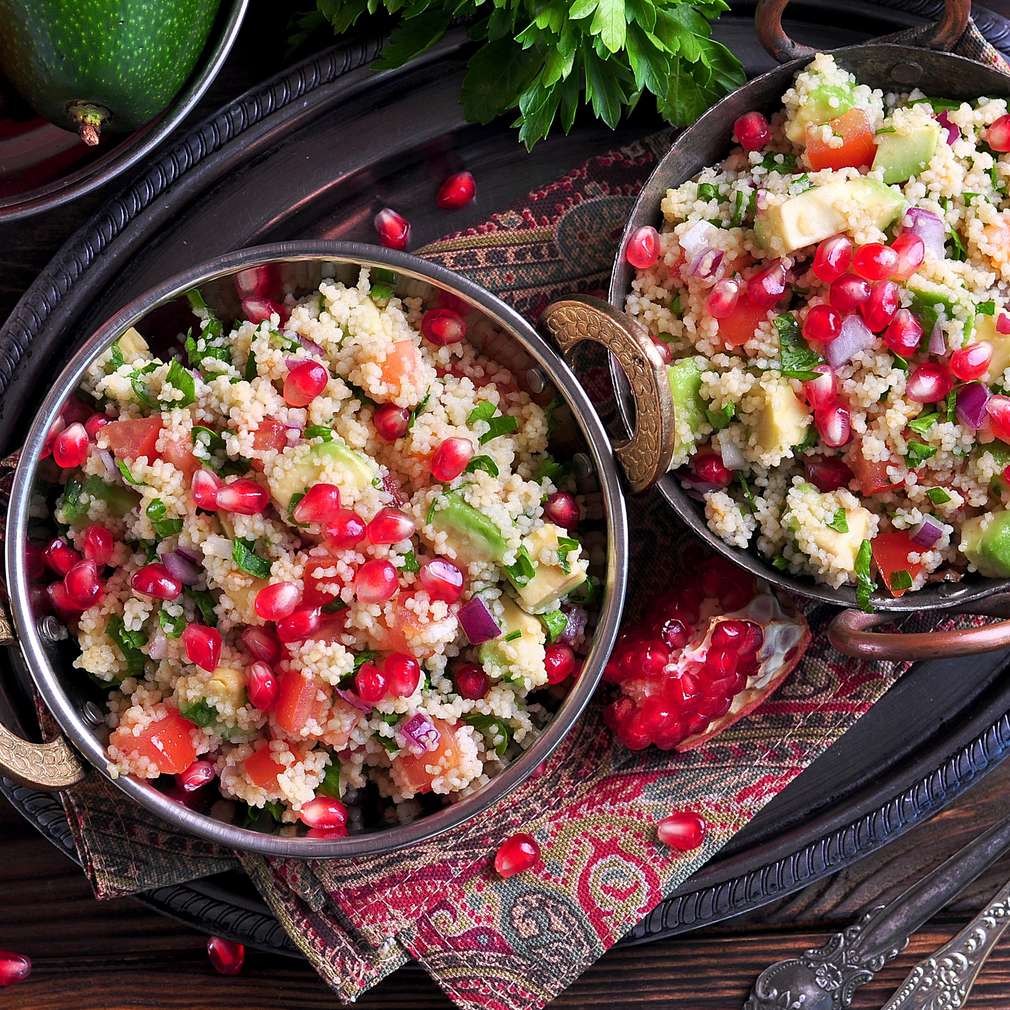 Salată de cușcuș cu rodie Salată de cușcuș cu rodie