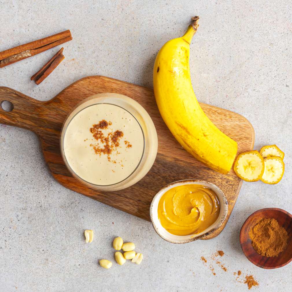 Zobrazit Banánové smoothie s arašídovým máslem receptů