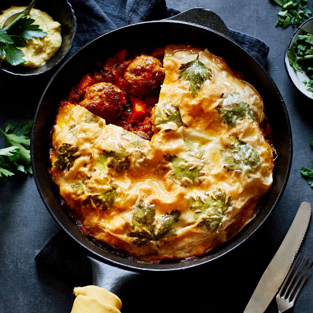 Abbildung des Rezepts Kürbiscurry mit Hackbällchen Abbildung des Rezepts Kürbiscurry mit Hackbällchen