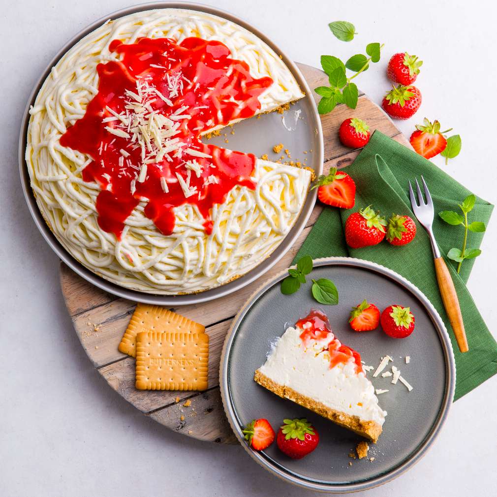 Abbildung des Rezepts Spaghettieis-Kuchen ohne Backen
