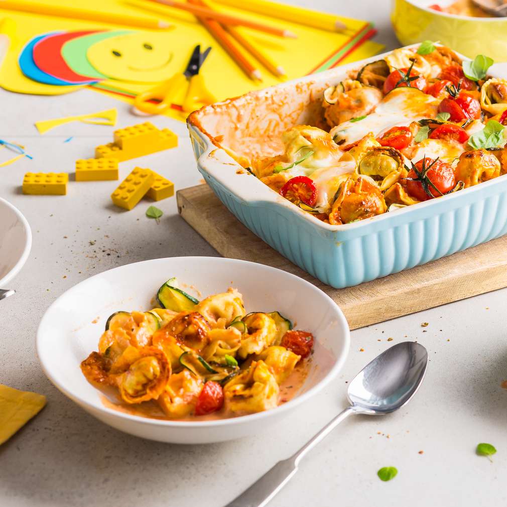 Zobrazenie receptu Zapekané tortellini s bazalkou Zobrazenie receptu Zapekané tortellini s bazalkou